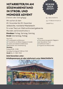 Mitarbeiter am Weihnachtsmarkt